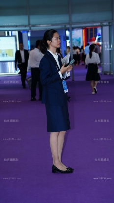 （中集）2024年6月某金融行业展览会金融制服美女丝袜图集