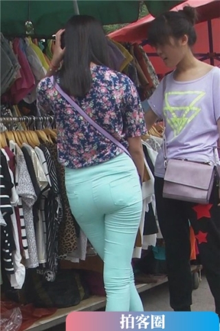 查看完整内容：街拍美臀浅绿色紧身裤气质清秀美女 [578 MB]（视频版） - 共8张图片