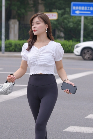 性感黑色瑜伽裤（城市版）