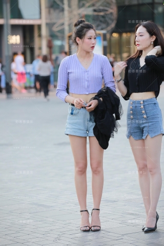 【玻璃赛帖】热裤模特