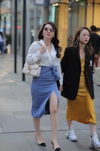 【凯恩赛贴】优雅蓝裙**（城市版）