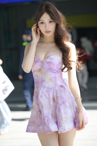 Q10152 紫荆花短裙少女【原图➕视频】