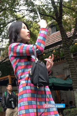 4K - 爱拍照的格子裙美女 [1.74 GB/MP4]（视频版）