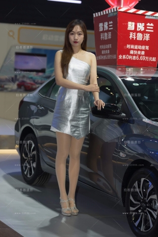 车展短裙靓模