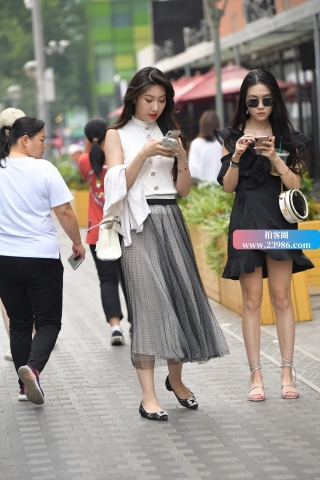 街拍长裙御姐