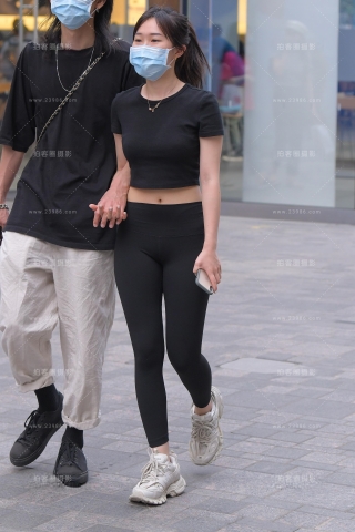 【红石赛贴】黑色瑜伽裤小妹
