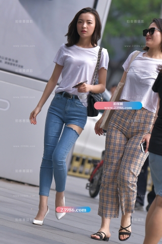 【红石赛贴】长腿牛仔裤高跟美女