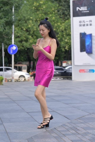 【红石赛帖】粉色性感长裙**