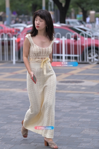 【红石赛帖】镂空性感长裙美女