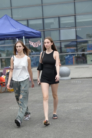 美腿白皙的洋妞