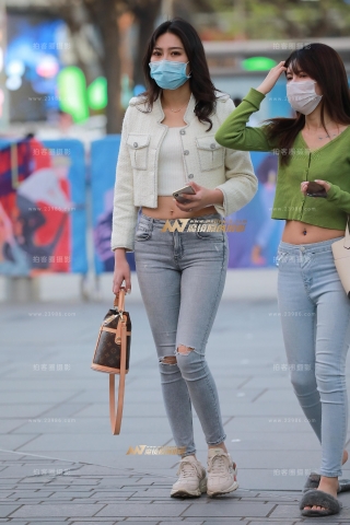 【玻璃赛帖】浅牛仔裤小姐姐