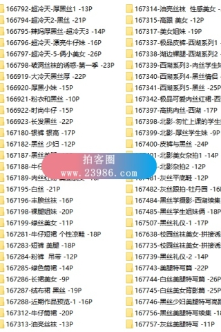 查看完整内容：绝版-3A街拍论坛最新原创街拍打包，共5326套71162张原站高清原图合集，大小58.1GB - 共5张图片