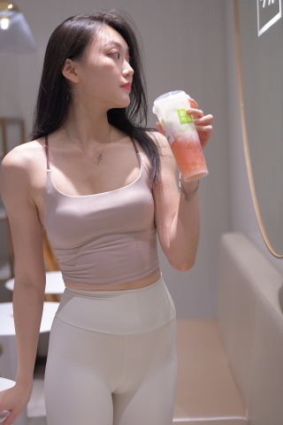 白色紧身裤美女（城市版）1179T