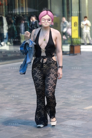 超性感镂空紧身裤