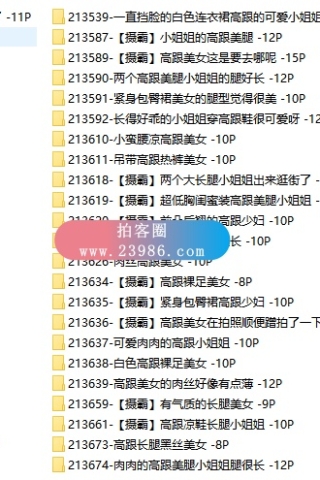 查看完整内容：绝版-3A街拍论坛成都街拍打包，共128套1646张原站高清原图合集，大小1.8GB - 共5张图片