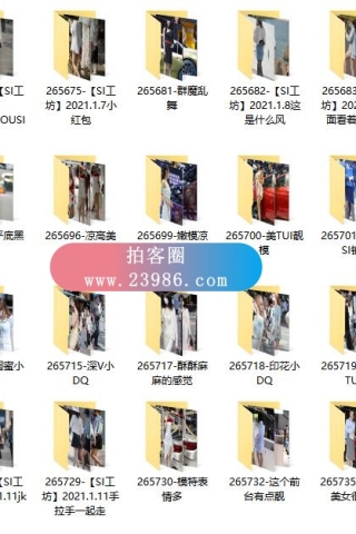 查看完整内容：街拍大师-最新街拍独发栏目街拍摄影图片打包，共7557套88000余张街拍图，大小216GB - 共5张图片