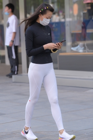 【红石赛帖】白色瑜伽裤美女（完整版）