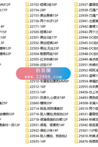 查看完整内容：启明星街拍-原创摄影家收藏区，共7800余套11万余张街拍图片合集，大小38GB（完整版） - 共5张图片