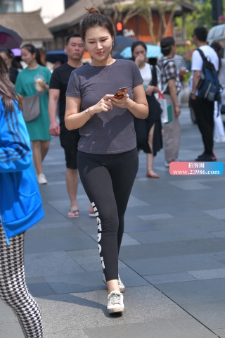 【视觉冲击赛贴】黑色紧身裤美女