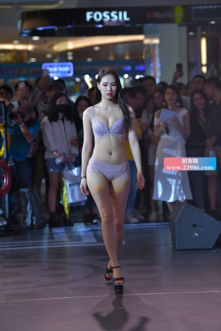 性感的紫色内衣模特美女