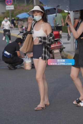 大白腿！人字拖MM