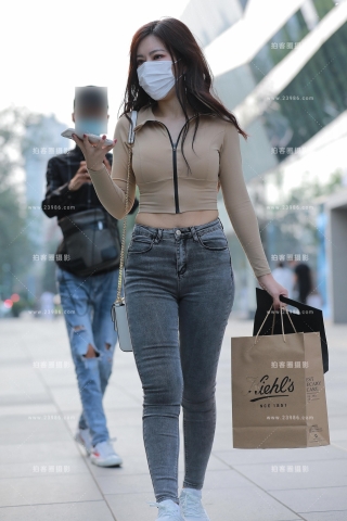 灰色紧牛小姐姐