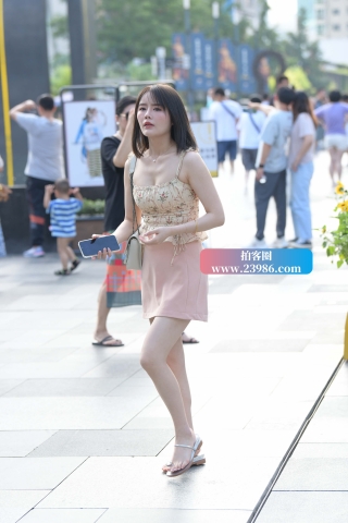 靓丽短裙美女朲槭