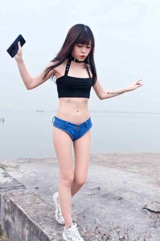 S0836 海鸥岛牛仔裙丝足少女（完整版）