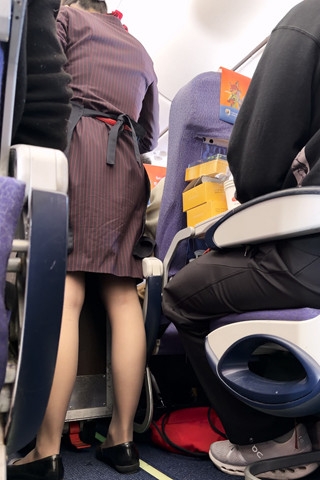 FM空姐S气连衣裙制服黑丝超低机位（视频版）