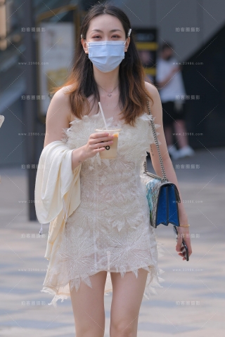 【红石赛帖】极品吊带裙美女