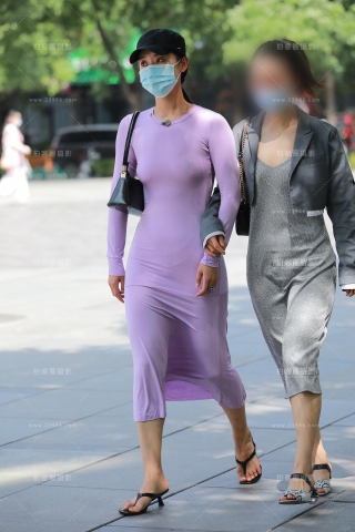 【玻璃赛帖】紫色连衣裙