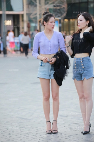 【玻璃赛帖】热裤模特